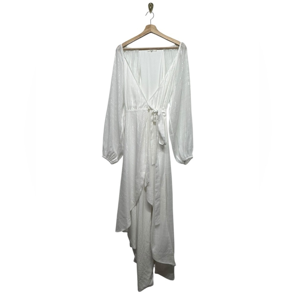 NWOT REVOLVE TULAROSA Wrap Hi-Lo Maxi Dress White S - Picture 4 of 9